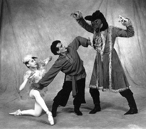 Brittney Wirth, Juan Pazmino, and Dudley Brooks in 'Peter and the Wolf' -- photo by Kasumi