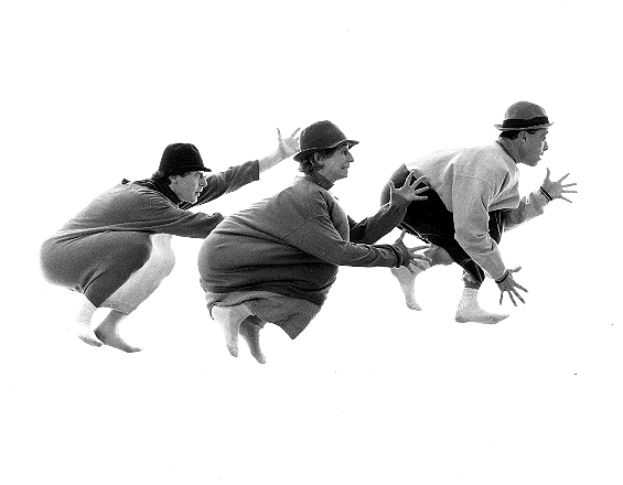 Dudley Brooks, Rose Gray, and Matthew Child in 'Les Sillyphides' -- photo by Steve Savage