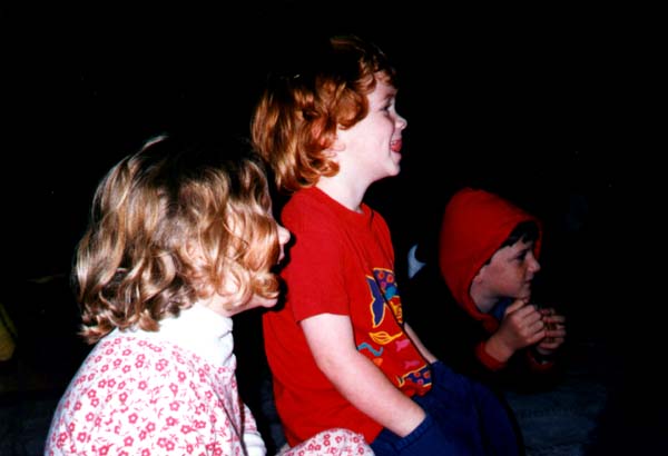 Audience members at Theater Artaud